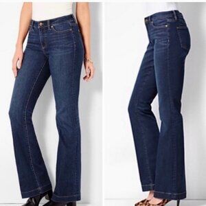 Talbots Flawless Five-Pocket Flare Slimming Jeans Size 16 NWT